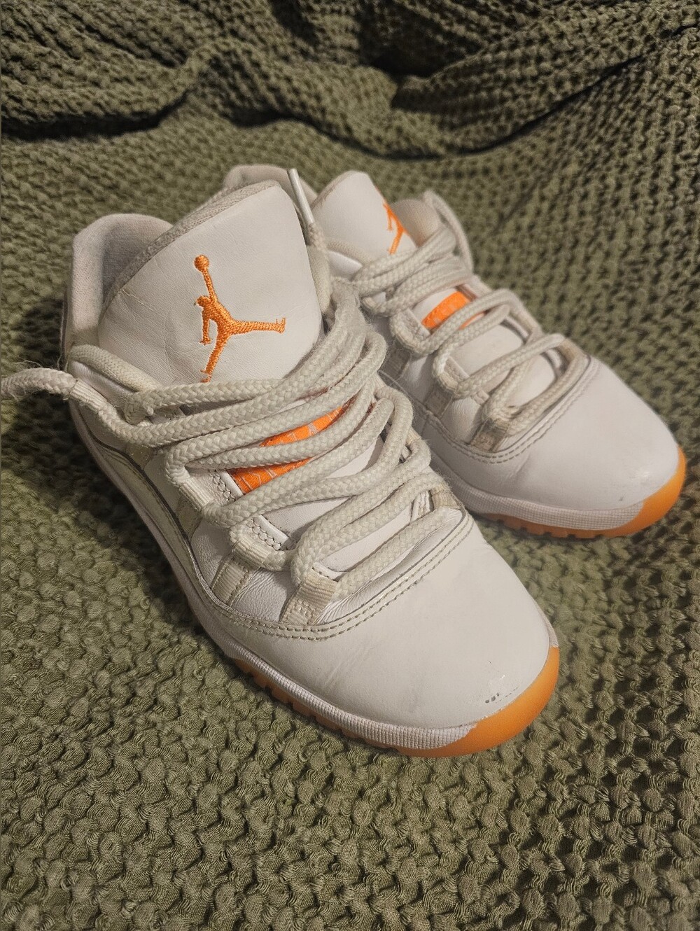 Kid's Air Jordan 11 Retro Low Shoes Bright Citrus